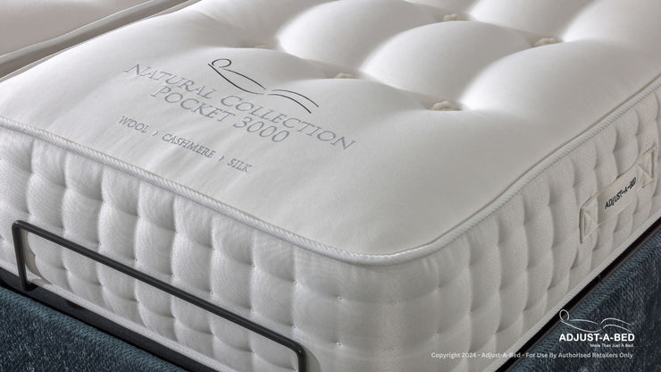 Adjust-A-Bed Natural 3000 Electric Adjustable Bed Set (Excluding Headboard)