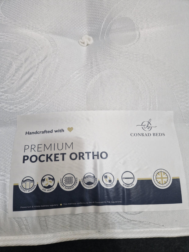 4'6 (Double) PREMIUM ORTHO Mattress Including 2 Drawer Base & Headboard