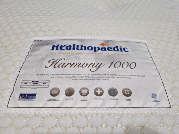 6'0 (Super King) Harmony 1000 2 Drawer Set Including Free Strutted Whitney Headboard