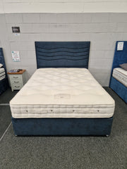 5'0 King Size Cotton Origins 8, 2 Drawer Divan Set Including Free Floorstanding Headboard