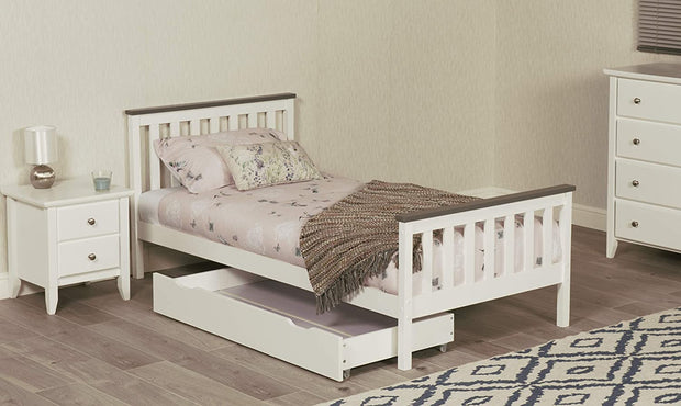 Shanghai Bed (White/Grey)