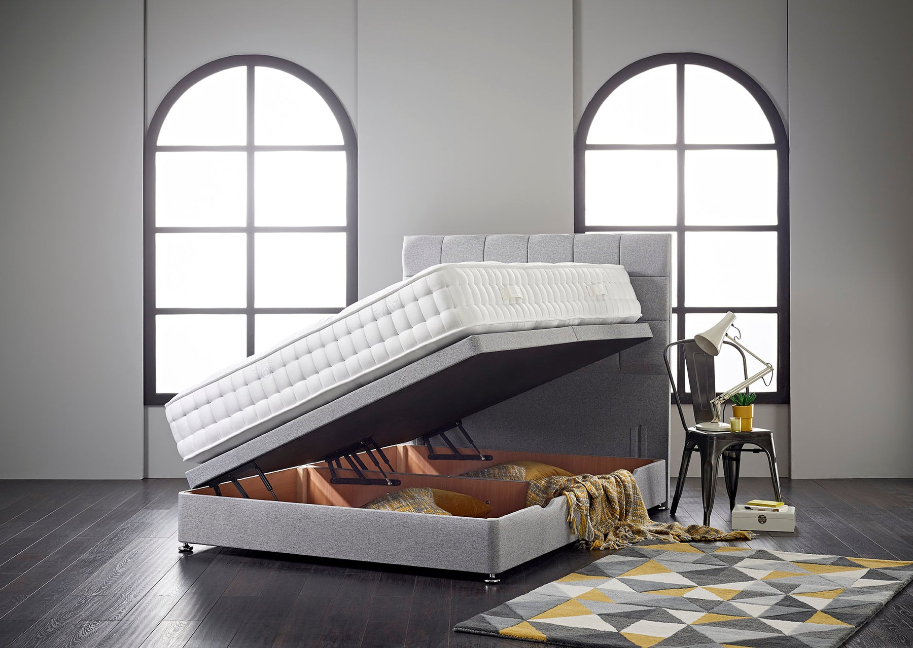 Side Lift Ottoman Bed Frame Portisbeds